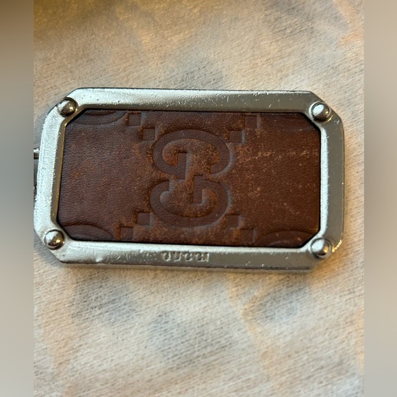 Gucci Silver and Brown Key Chain or Bag Charm - Picture 6 of 7